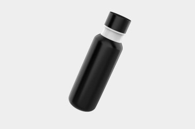 Boş kozmetik şişe maketi. Pompa paketi, sprey tüp. Şampuan şişesi, plastik konteynır tasarımı. Sıvı nemlendirici parlak paket. 3d illüstrasyon