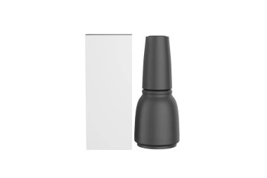 Matte Nail cilası, beyaz arka planda izole edilmiş. 3d illüstrasyon
