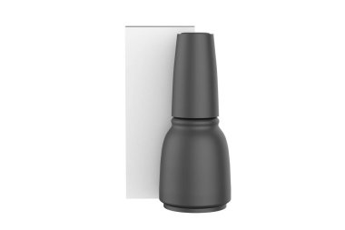Matte Nail cilası, beyaz arka planda izole edilmiş. 3d illüstrasyon