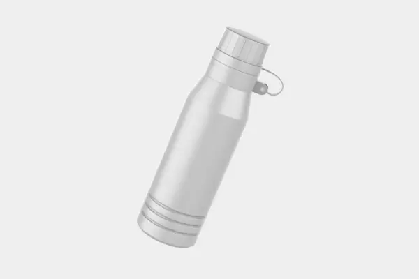 Matte运动瓶在白色背景下被隔离 3D说明 — 图库照片
