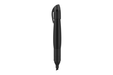 Matte Marker Mockup beyaz arka planda izole edildi. 3d illüstrasyon