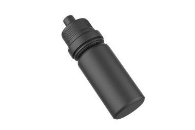 Matte Temel Yağ Şişe Modeli Beyaz Arkaplanda İzole Edildi. 3d illüstrasyon