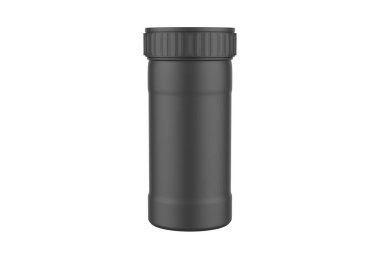 Matte Salt Jar Mockup beyaz arka planda izole edildi. 3d illüstrasyon