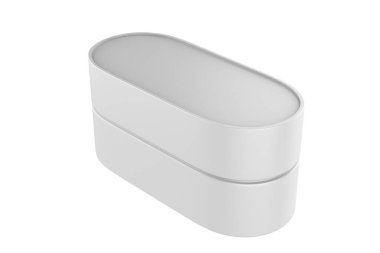 Karton kutular, beyaz arka planda izole edildi. 3d illüstrasyon