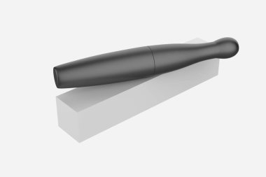 Matte Mascara metro modeli beyaz arka planda izole edildi. 3d illüstrasyon