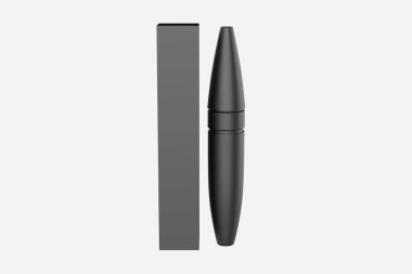 Matte Mascara metro modeli beyaz arka planda izole edildi. 3d illüstrasyon