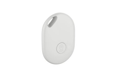 NFC Smart Tag beyaz arkaplanda izole edildi. 3B illüstrasyon