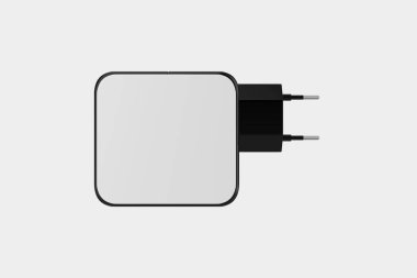 USB şarj cihazı beyaz arka planda izole edildi. 3d illüstrasyon