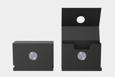 Profesyonel Özel Hediye Kutusu, Lüks Zanaat Karton Paket Kutusu. 3d illüstrasyon