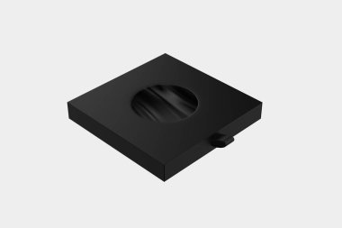 Boş Paket Model Kutusu Beyaz Arkaplanda izole edildi. 3d illüstrasyon