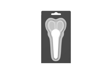 Beyaz arka planda izole edilmiş makas modeli. 3d illüstrasyon