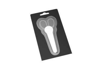 Beyaz arka planda izole edilmiş makas modeli. 3d illüstrasyon