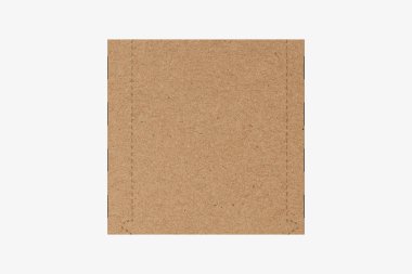 Kağıt sert kutu, beyaz arka planda izole edildi. 3d illüstrasyon