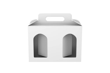 Sert Paketleme Kutusu. 3d illüstrasyon