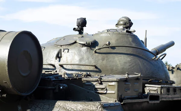 Egy Páncélozott Személyi Hordozó Vagy Tank Tornya Háborús Nehézfegyverek Égi — Stock Fotó