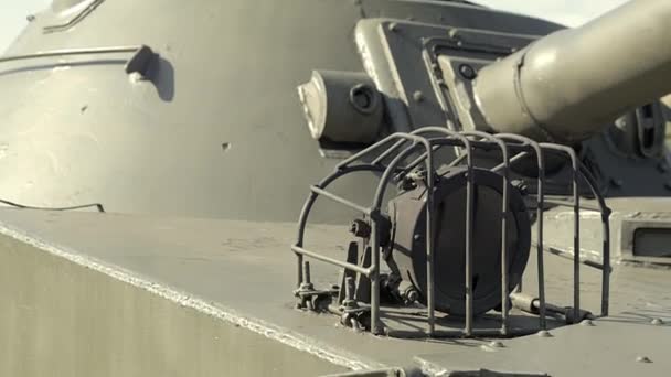 Elementos Proteção Tanque Anfíbio Leve Militar Lanterna Para Iluminação Com — Vídeo de Stock