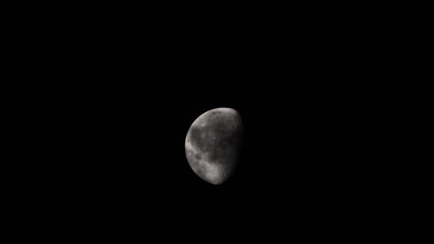 Imagini Video Aproape Cloud Care Trece Lângă Lună Noaptea — Videoclip de stoc