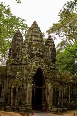 Kamboçya, Siem Reap, şehir, 27.02.2023 Angkor Wat Kamboçya Tapınağı.