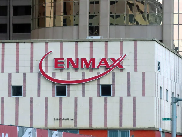 Nov 2022 Calgary Alberta Canadá Logotipo Enmax Utilities Parte Superior — Foto de Stock