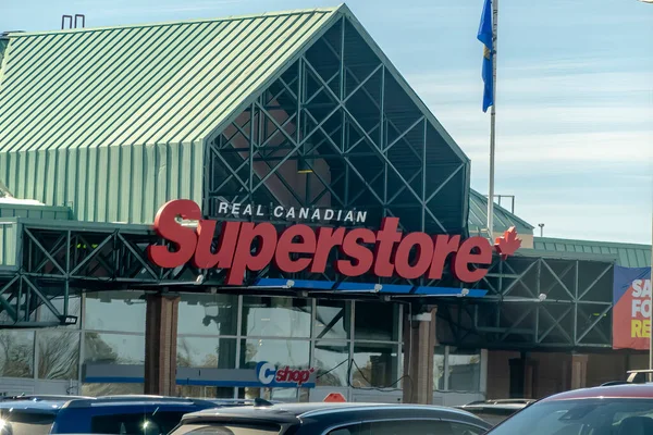Calgary Alberta Canada Apr 2023 Real Canadian Superstore Sign Store — Stock Photo, Image
