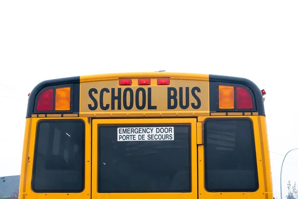 Close Top School Bus — Stock Photo, Image
