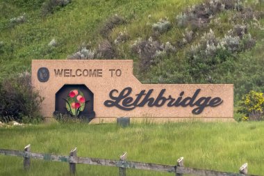 Lethbridge, Alberta, Kanada. 19 Haziran 2023. Lethbridge tabelasına hoş geldiniz.