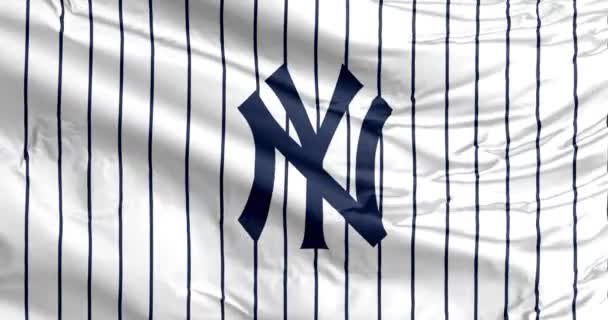 New York Egyesült Államok 2023 Szeptember New York Yankees Sapkás — Stock videók