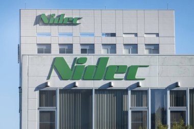 Tokyo, Japonya. 5 Kasım 2023. Bir Nidec Şirketi logosu. Japon bir elektrik motoru üreticisi ve dağıtımcısı..