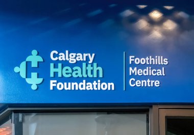 Calgary, Alberta, Kanada. 15 Şubat 2024. Foothills Tıp Merkezi 'nden bir Calgary Sağlık Vakfı..
