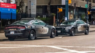 Vancouver, British Columbia, Kanada. 6 Nisan 2024. Vancouver Polis Departmanı Aracı.