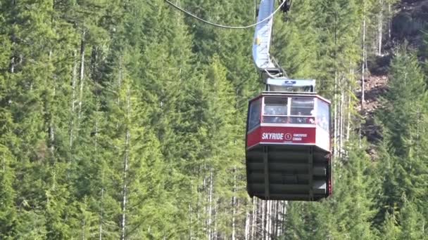 Vancouver Britská Kolumbie Kanada Dubna2024 Skyride Gondola Grouse Hora Jízda — Stock video