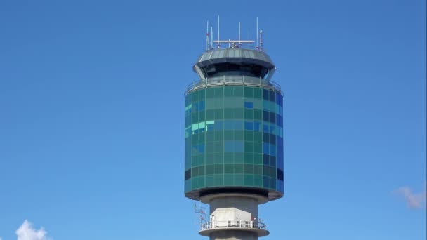 Vancouver British Columbia Canada Apr 2024 Air Traffic Control Tower Video Clip