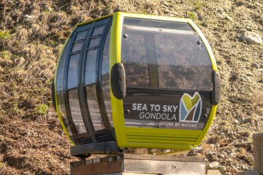 Squamish, BC, Kanada. 20 Nisan 2024. Sea 'den Sky Gondola' ya Squamish, British Columbia 'nın yaklaşık 2 km güneyinde bir hava tramvayı..
