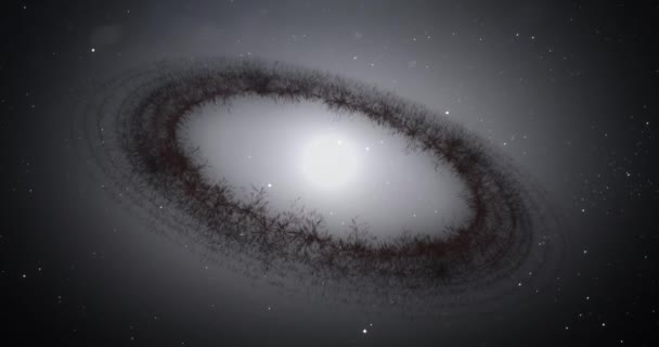 Animation Ngc 7049 Lenticular Galaxy Spans 150 000 Light Years Stock Video