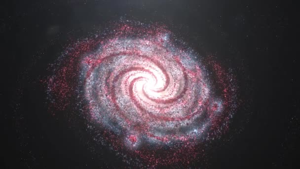贫血螺旋Ngc 4921星系的3D动画 — 图库视频影像