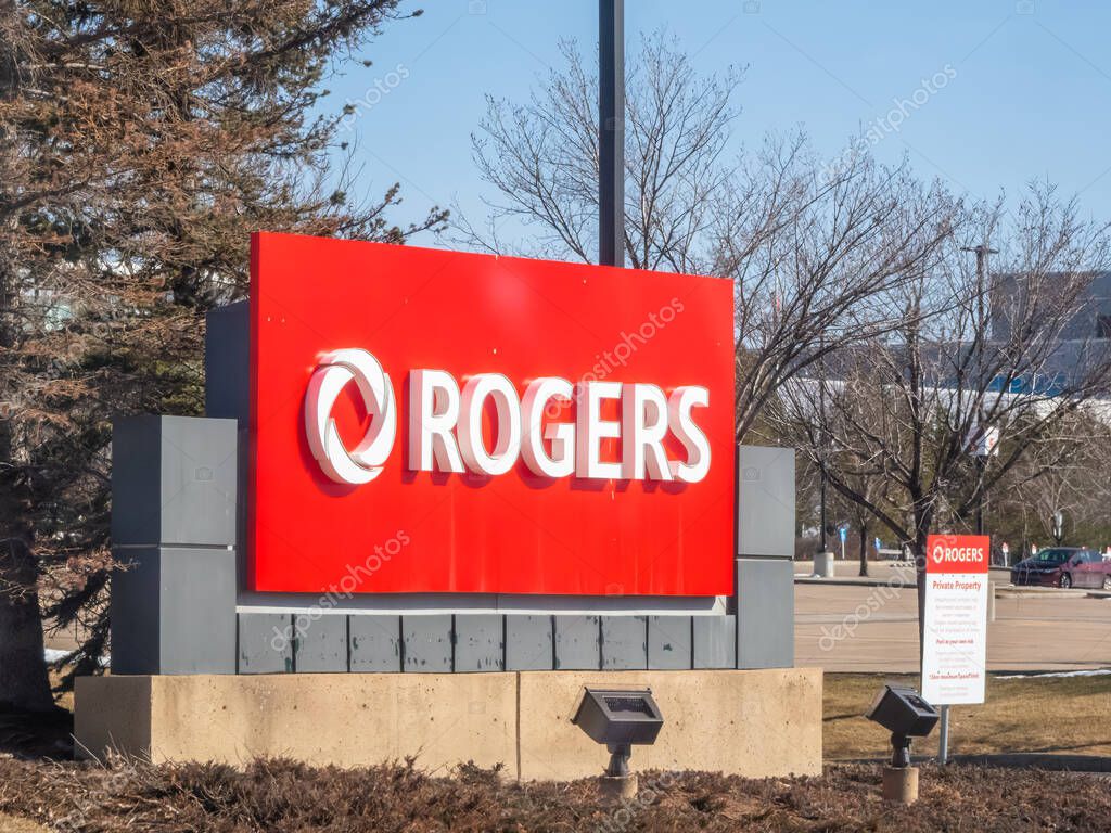 Calgary, Alberta, Canada. Apr 5, 2025. A large red 