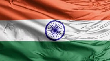 Hindistan 'ın ulusal bayrağı, Tiranga olarak bilinir, üstte safrandan, altta Hindistan yeşilinden oluşan yatay üç renkli bir bayrak..