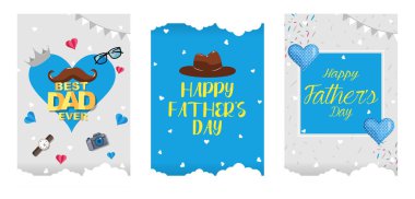 Mutlu Babalar Günü kutlamaları için arka plan şablonunu düzenlemek kolay