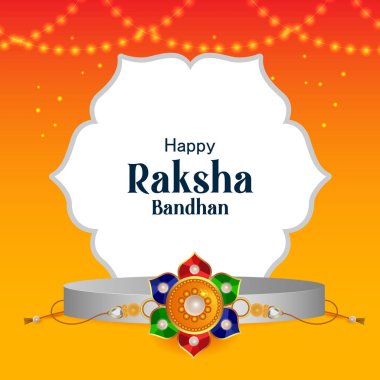 Hint festivali Raksha Bandhan kutlamaları için Rakhi arkaplanının vektör illüstrasyonunu düzenlemek kolay