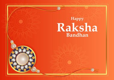 Hint festivali Raksha Bandhan kutlamaları için Rakhi arkaplanının vektör illüstrasyonunu düzenlemek kolay