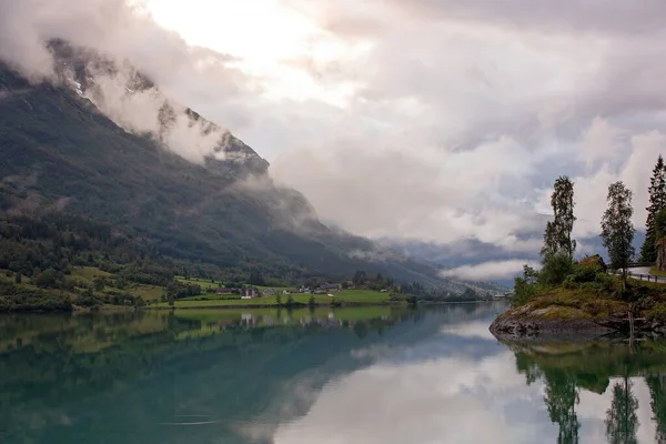 Beautiful Panorama Amazing Norwegian Nature — Foto Stock