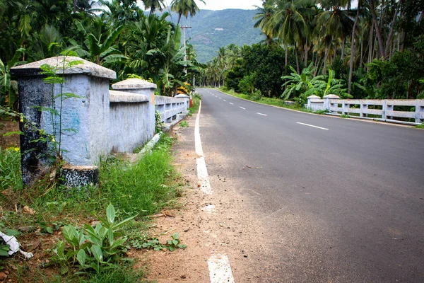 Estrada Que Leva Colinas Kolli Distrito Namakkal Tamil Nadu — Fotografia de Stock