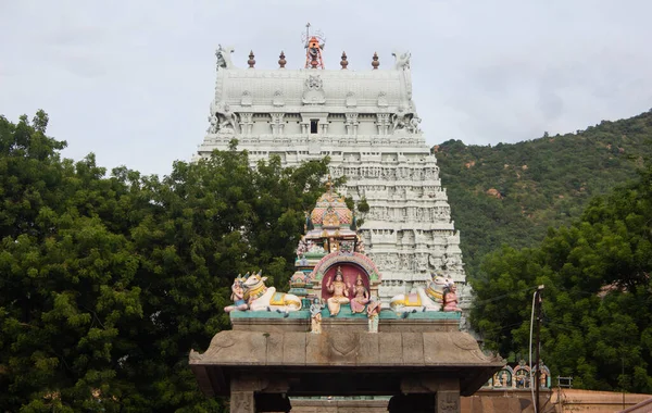 Храм Башни Arunachalesvara Храм Является Индуистский Храм Посвященный Господу Шиве — стоковое фото
