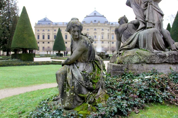 Abduction Proserpina Sculptural Group Court Gardens Residenz 18Th Century Baroque — Zdjęcie stockowe