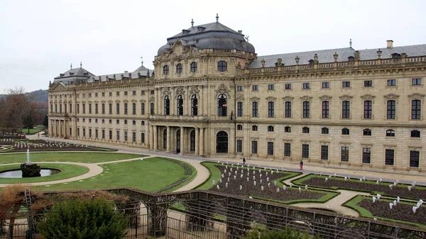 Residenz Palácio Barroco Príncipe Bispos Século Xviii Fachada Dos Jardins — Fotografia de Stock