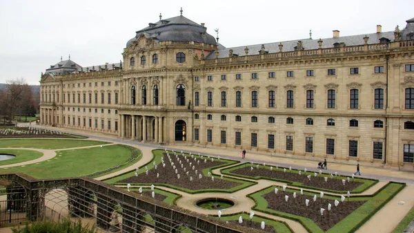 Residenz Palácio Barroco Príncipe Bispos Século Xviii Fachada Dos Jardins — Fotografia de Stock