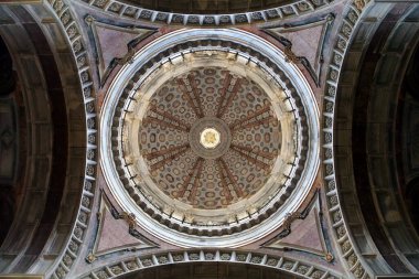 Cupola of the Basilica, iç manzara, Palace-Manvent of Mafra, Portugal - 20 Aralık 2021