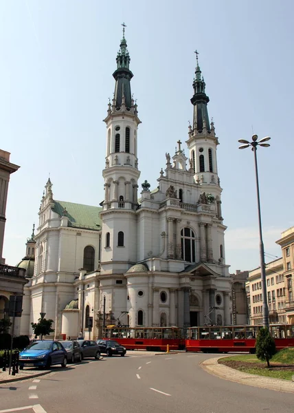 Iglesia Del Santo Salvador Plaza Del Salvador Varsovia Polonia Julio — Foto de Stock