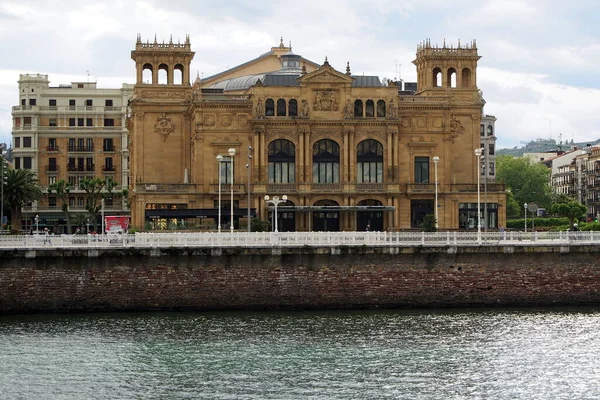 Divadlo Victoria Eugenia Jedna Nejsymboličtějších Budov San Sebastiánu Slavnostně Otevřeno Stock Snímky