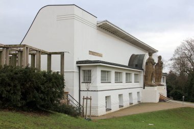 Sanat Kolonisi, Kunstlerkolonie, Müze, Jugendstil görsel ve uygulamalı sanatlara adanmış, nam-ı diğer Ernst Ludwig Evi, Mathildenhohe, Darmstadt, Almanya - 27 Ocak 2023